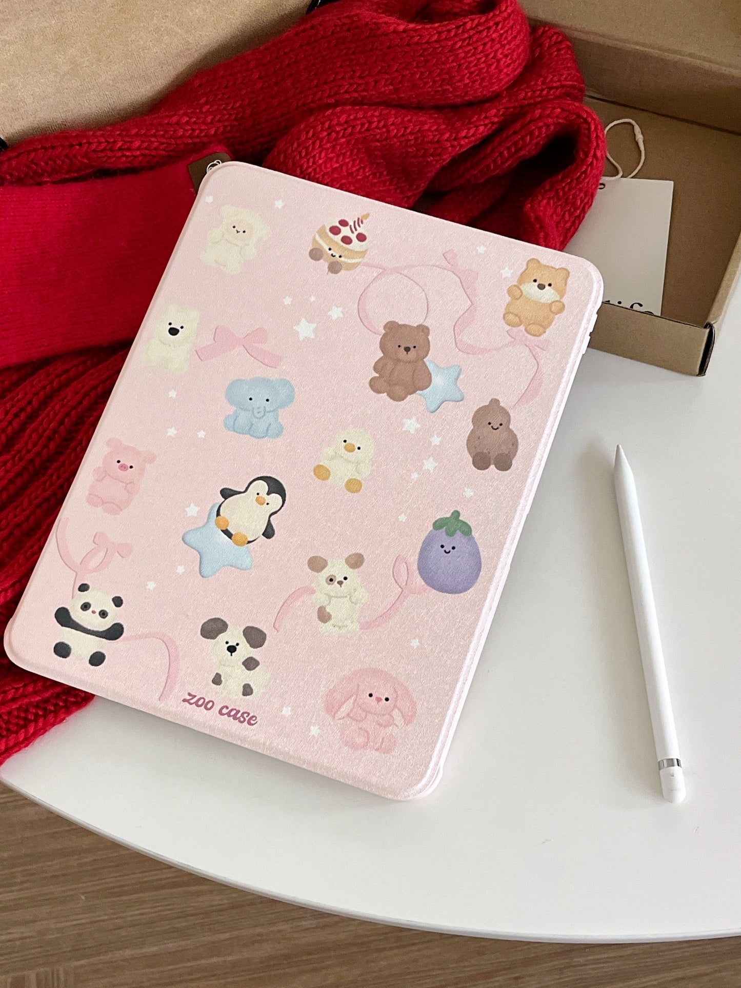 Cartoon iPad Case with Pen Holder/iPad Cover for iPad 10 Gen(10.9 inch)/iPad Pro/Air/Mini