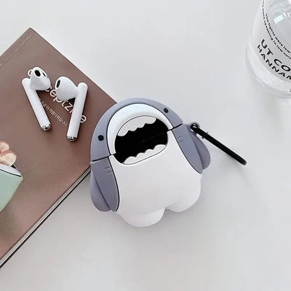 Cute Silicone Headset Cover For Apple AirPods Pro Cartoon Shark