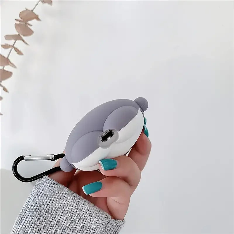 Cute Silicone Headset Cover For Apple AirPods Pro Cartoon Shark