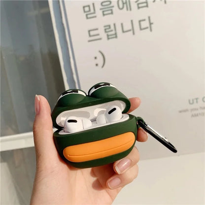 Frog Silicone Case For Airpods 1/2 Wireless Bluetooth Earphone Charging Box