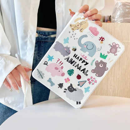 Cartoon iPad Case with Pen Holder/iPad Cover for iPad 10 Gen(10.9 inch)/iPad Pro/Air/Mini