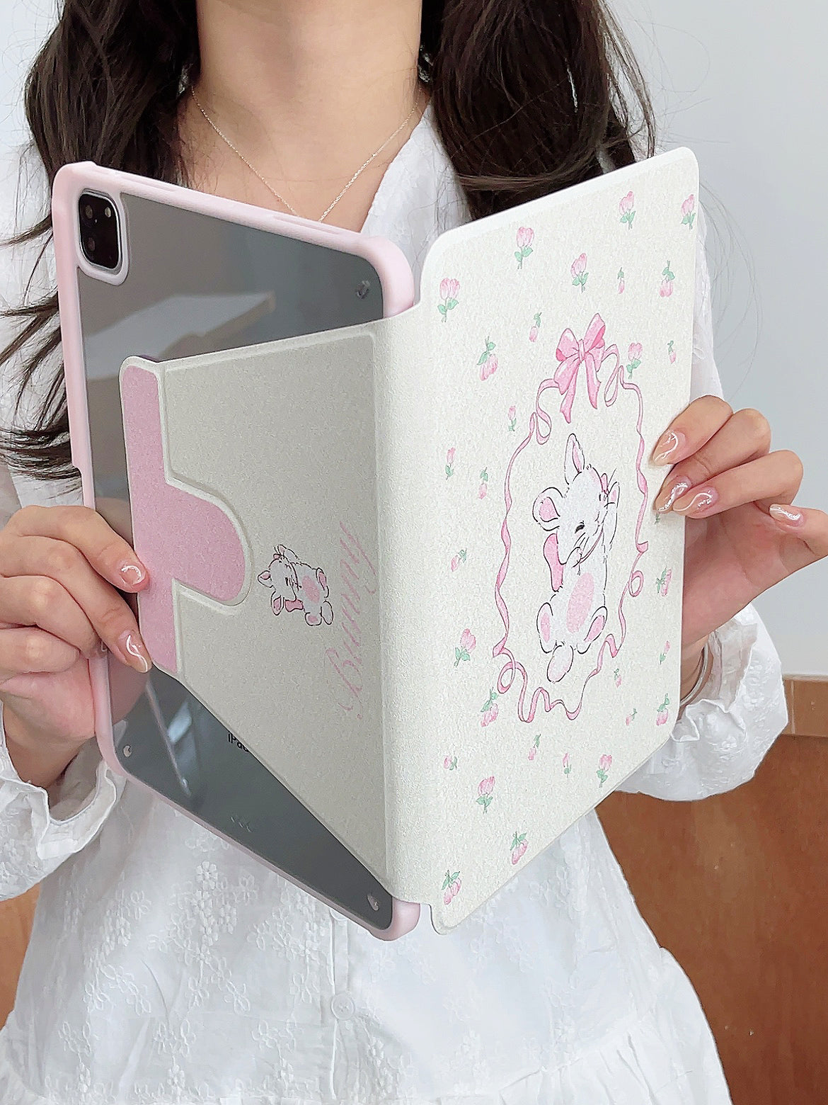 Cartoon iPad Case with Pen Holder/iPad Cover for iPad 10 Gen(10.9 inch)/iPad Pro/Air/Mini