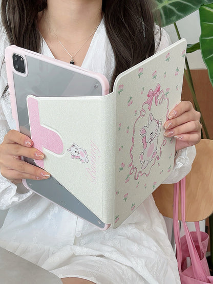 Cartoon iPad Case with Pen Holder/iPad Cover for iPad 10 Gen(10.9 inch)/iPad Pro/Air/Mini