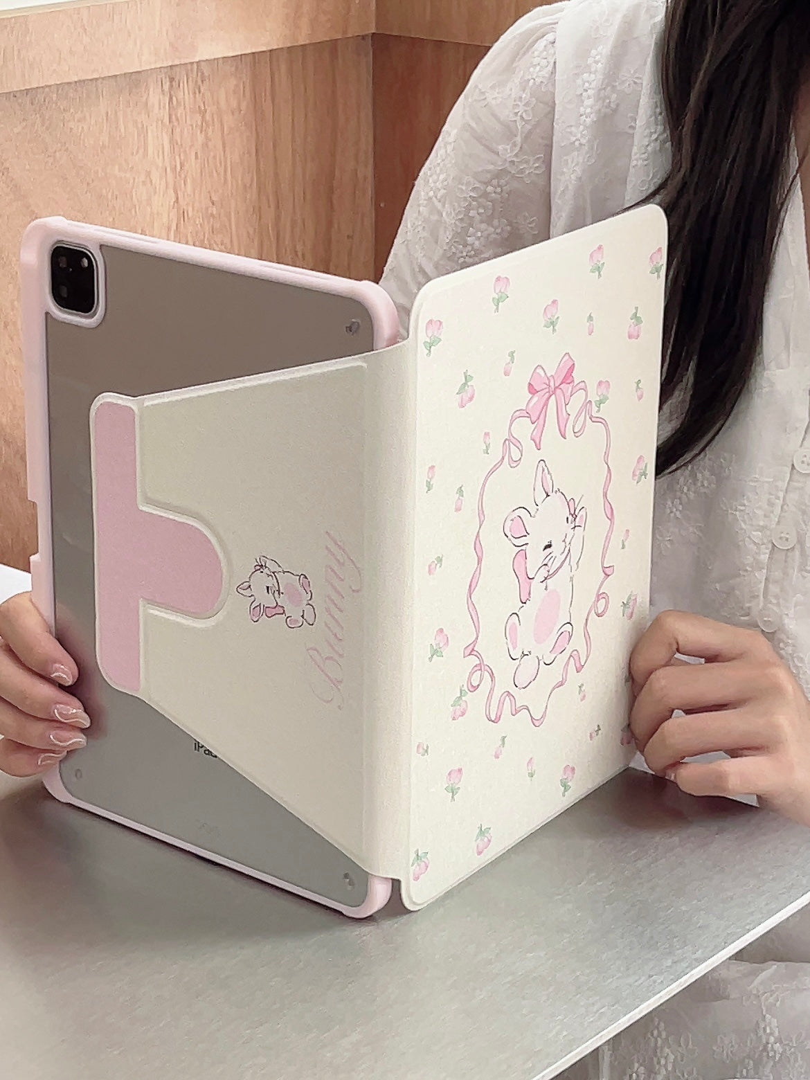 Cartoon iPad Case with Pen Holder/iPad Cover for iPad 10 Gen(10.9 inch)/iPad Pro/Air/Mini