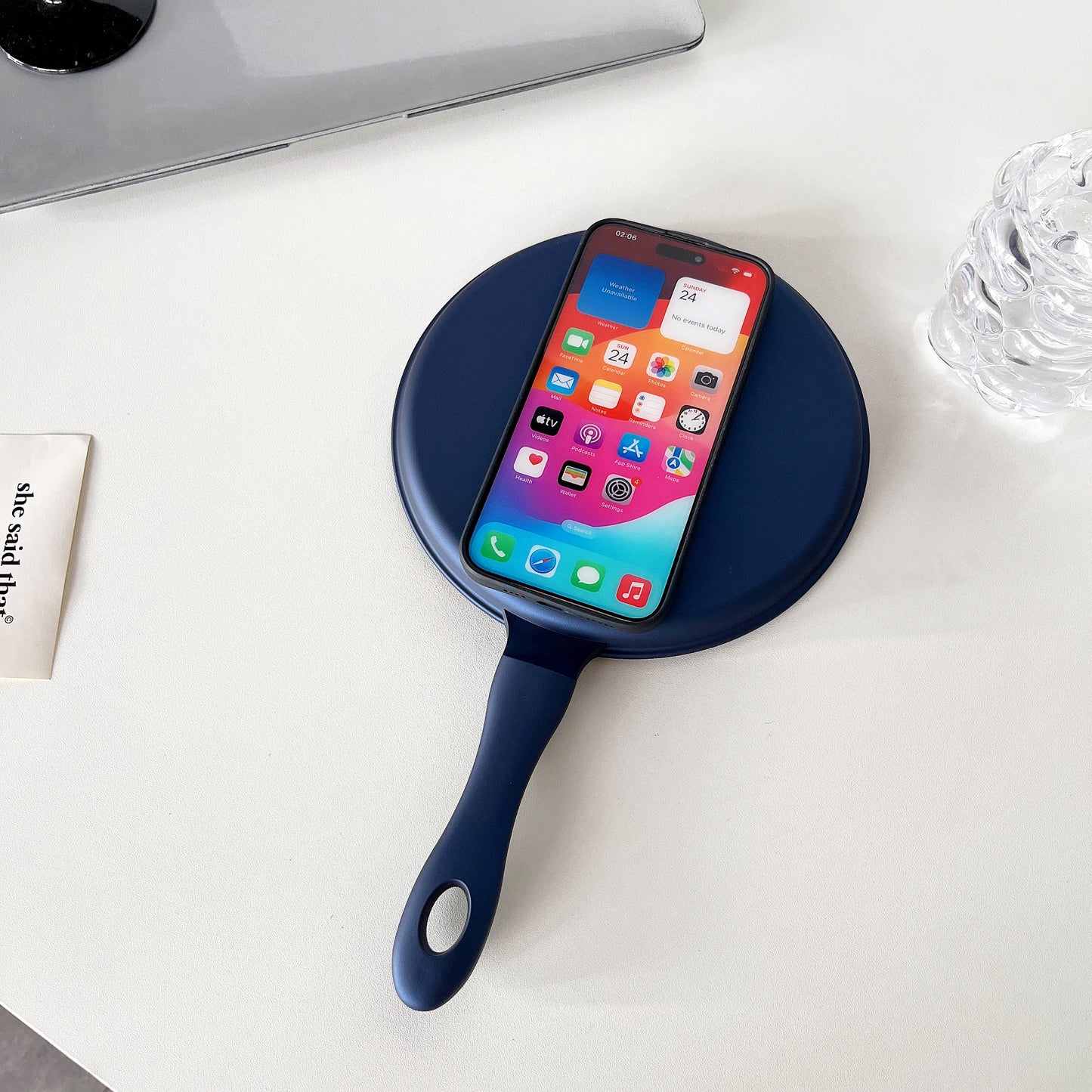 Funny Frying Pan iPhone Case with Multiple Colors