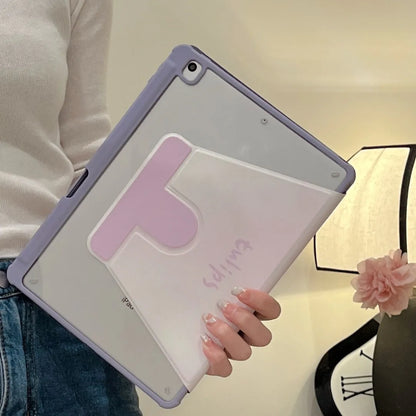 Purple Tulip 360° rotation Case for iPad Pro 6th (12.9") /iPad Pro/Air/Min